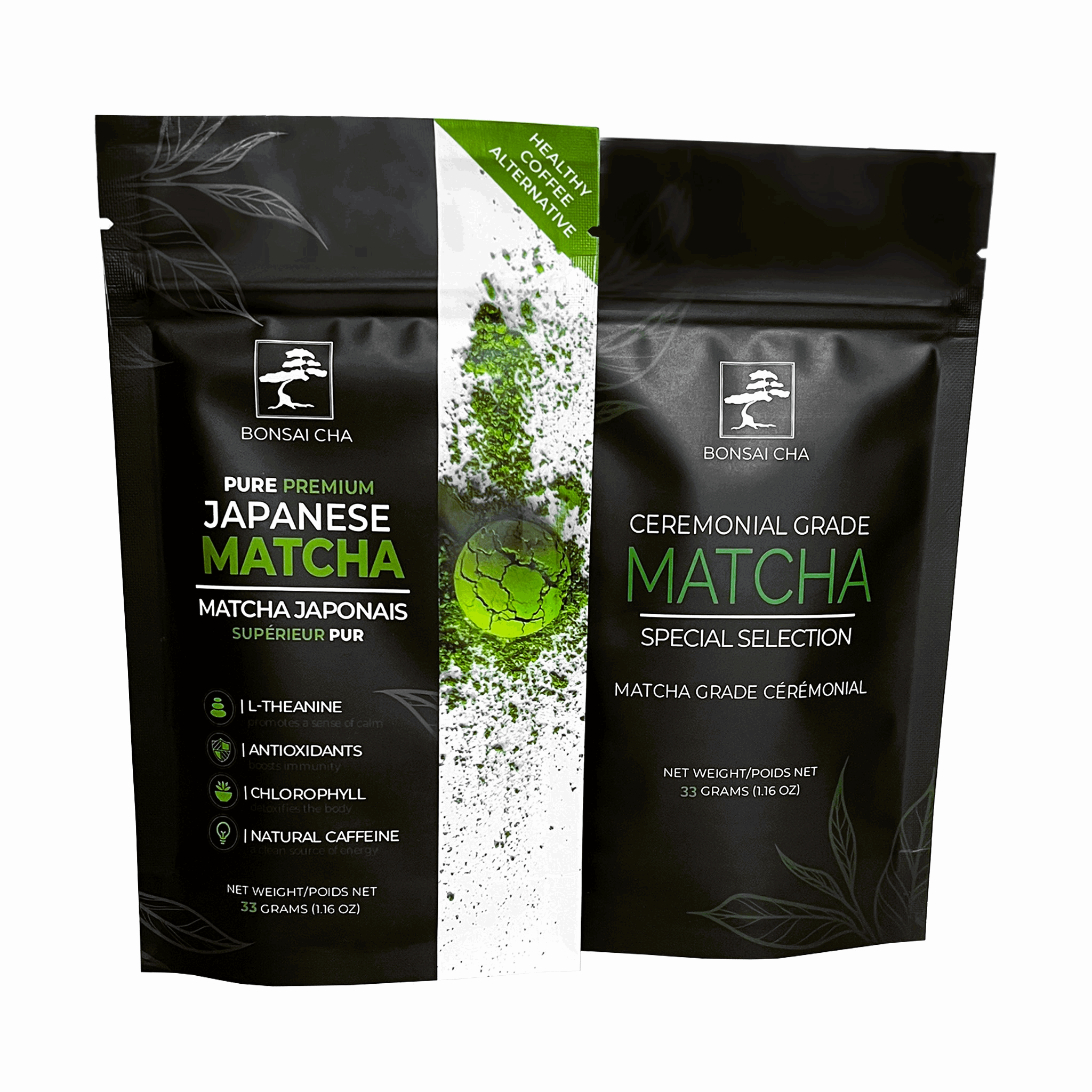 Bonsai Cha Matcha Harmony Duo Premium Japanese Matcha Set